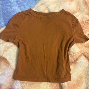 Wild Fable Brown Crop Top